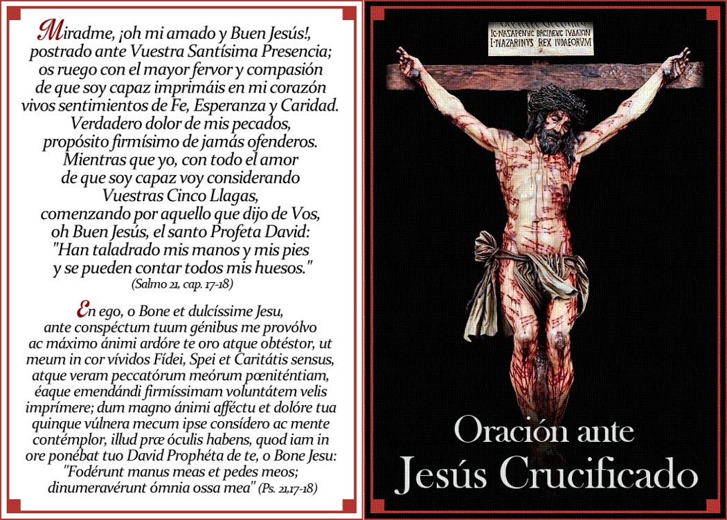 ORACIÓN ANTE JESÚS CRUCIFICADO