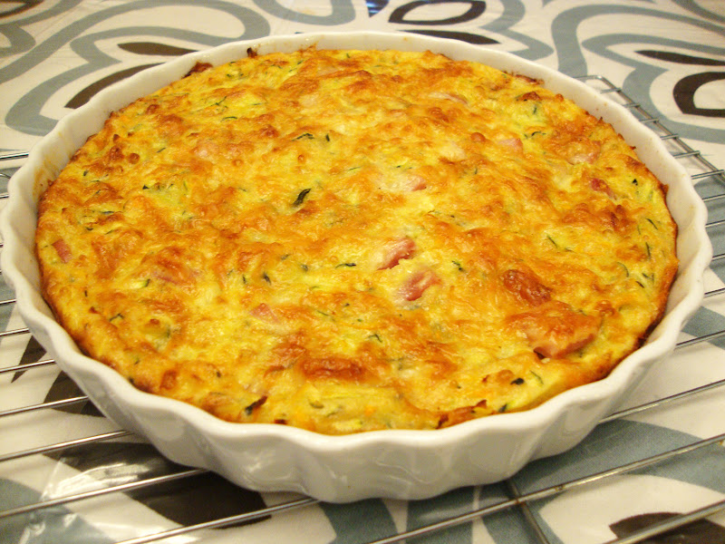 my back pages crustless vegetable & ham quiche
