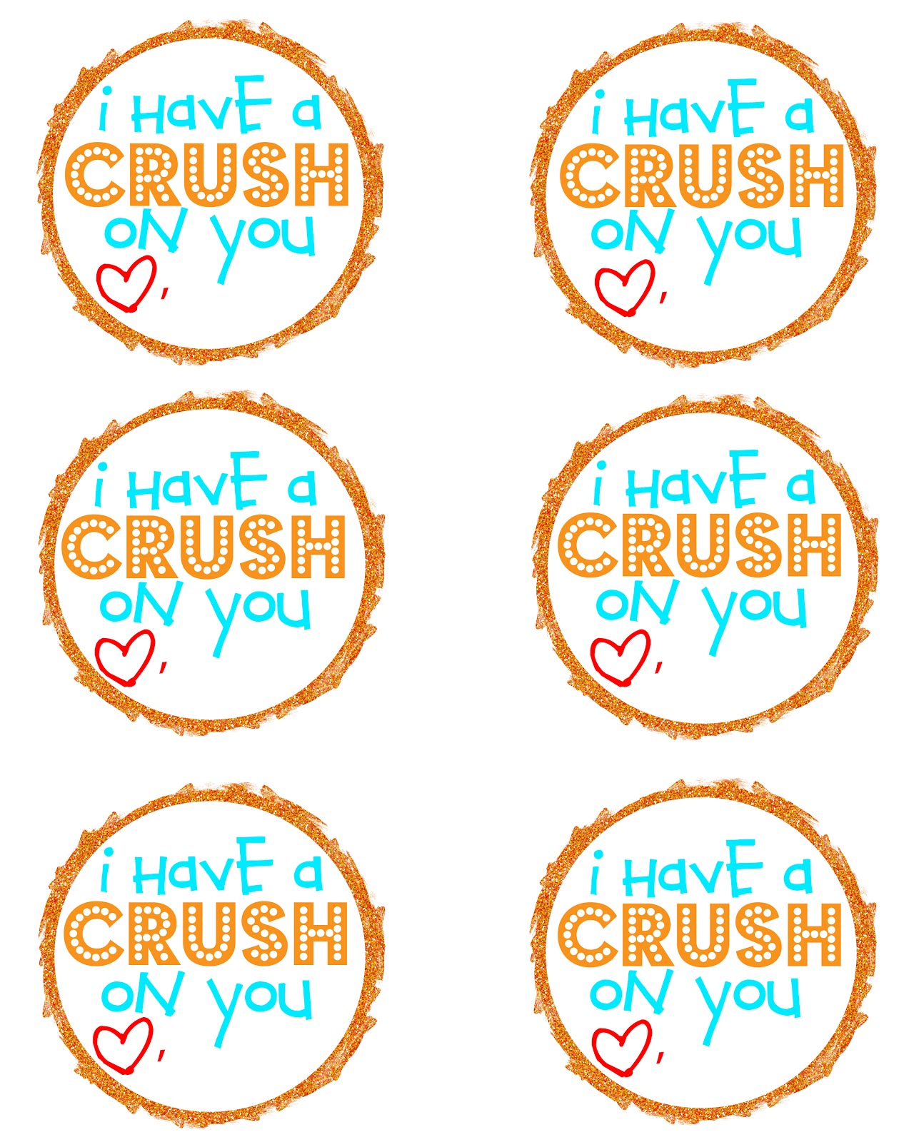I have a Crush on You soda Can Valentine Free Printable