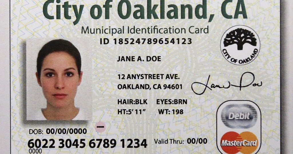 Oakland Municipal Id Card