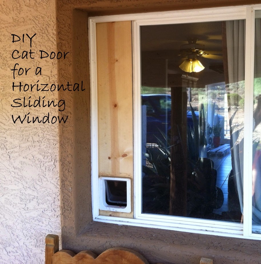 Down To Earth Diy Cat Door Horizontal Sliding Window