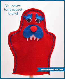 The Funky Felter Craft Felt Monster Puppet Tutorial