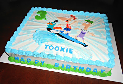 Phineas  Ferb Birthday Cake on My Cake Sweet Dreams   Phineas And Ferb Birthday Cake