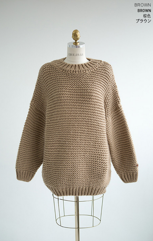 [Chuu] Chain Knit Sweater Dress KSTYLICK Latest Korean Fashion K