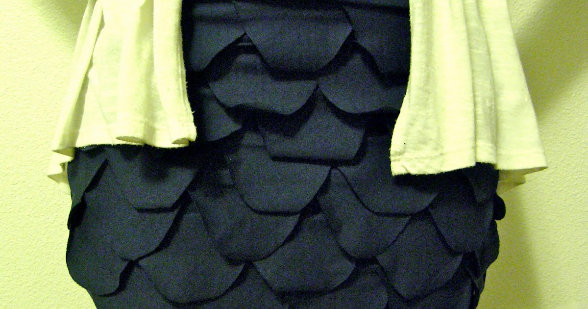 Can Can Dancer Fish Scales Skirt (made from old t shirts)