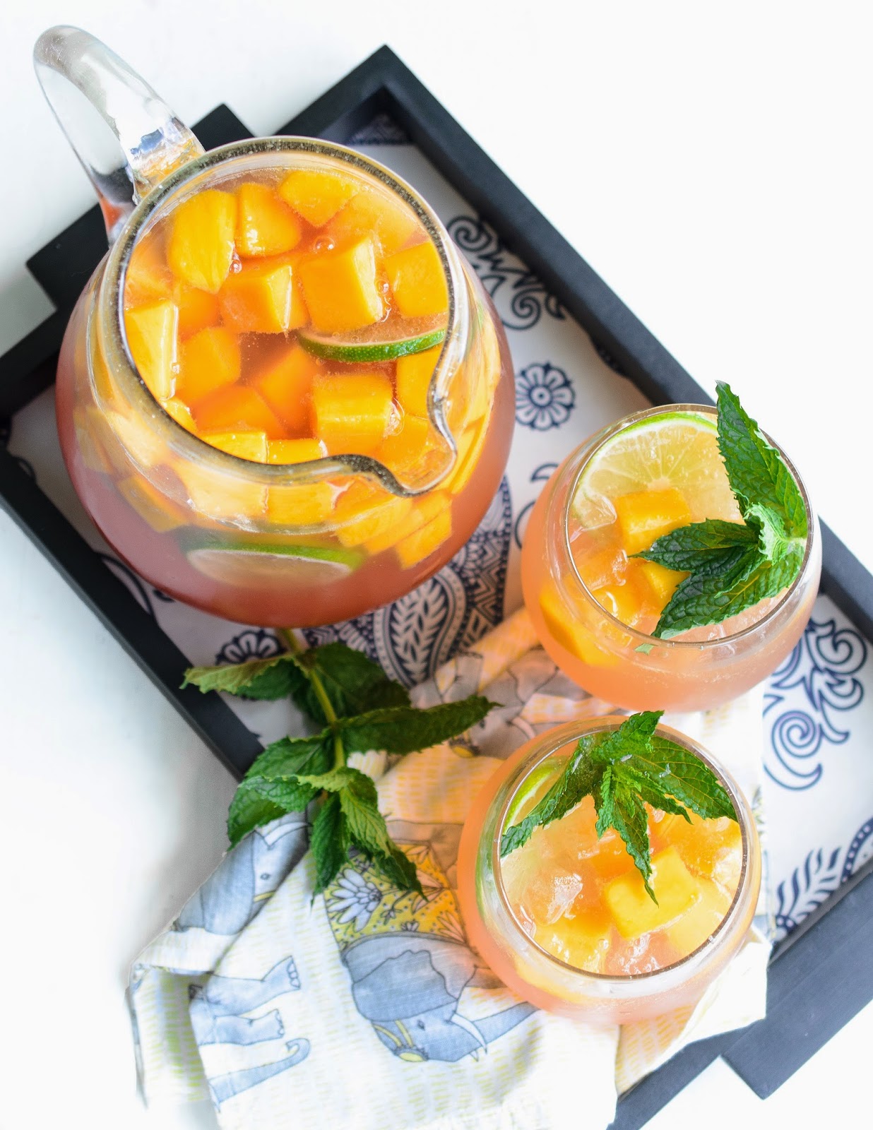 Mango Sangria With White Zinfandel and Lychee Liqueur The Tiffin Box