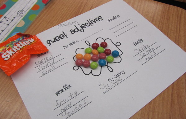 Across the Hall in 2nd: Adjectives Are Sweet