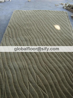 custom rug embossed