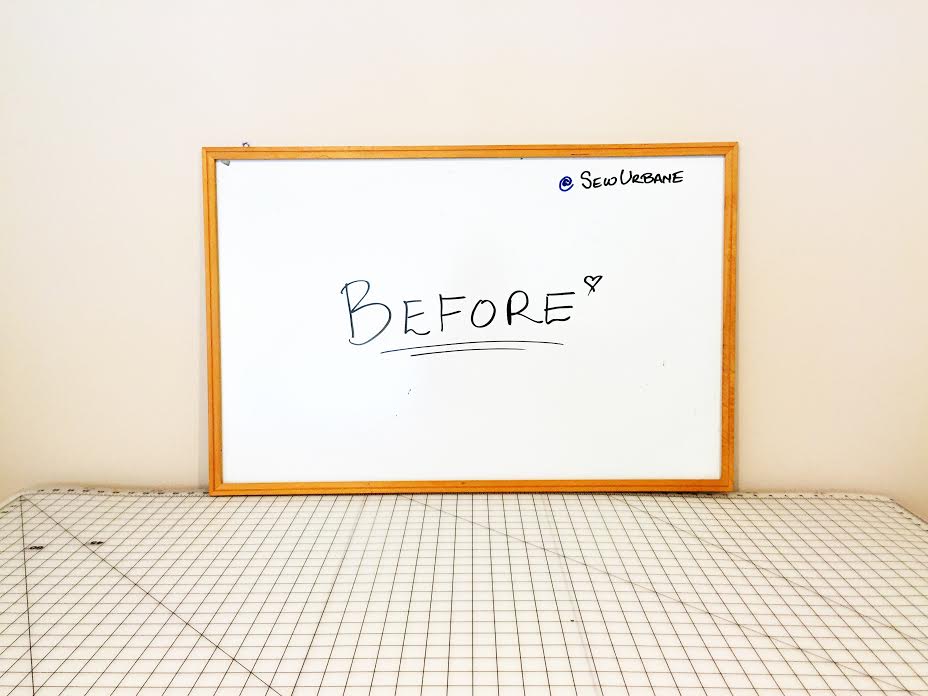 Dry Eraser Board Makeover / Sew Urbane