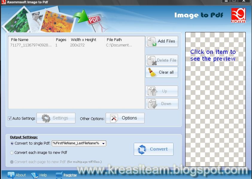 Gratis Image to PDF Converter dengan serial number
