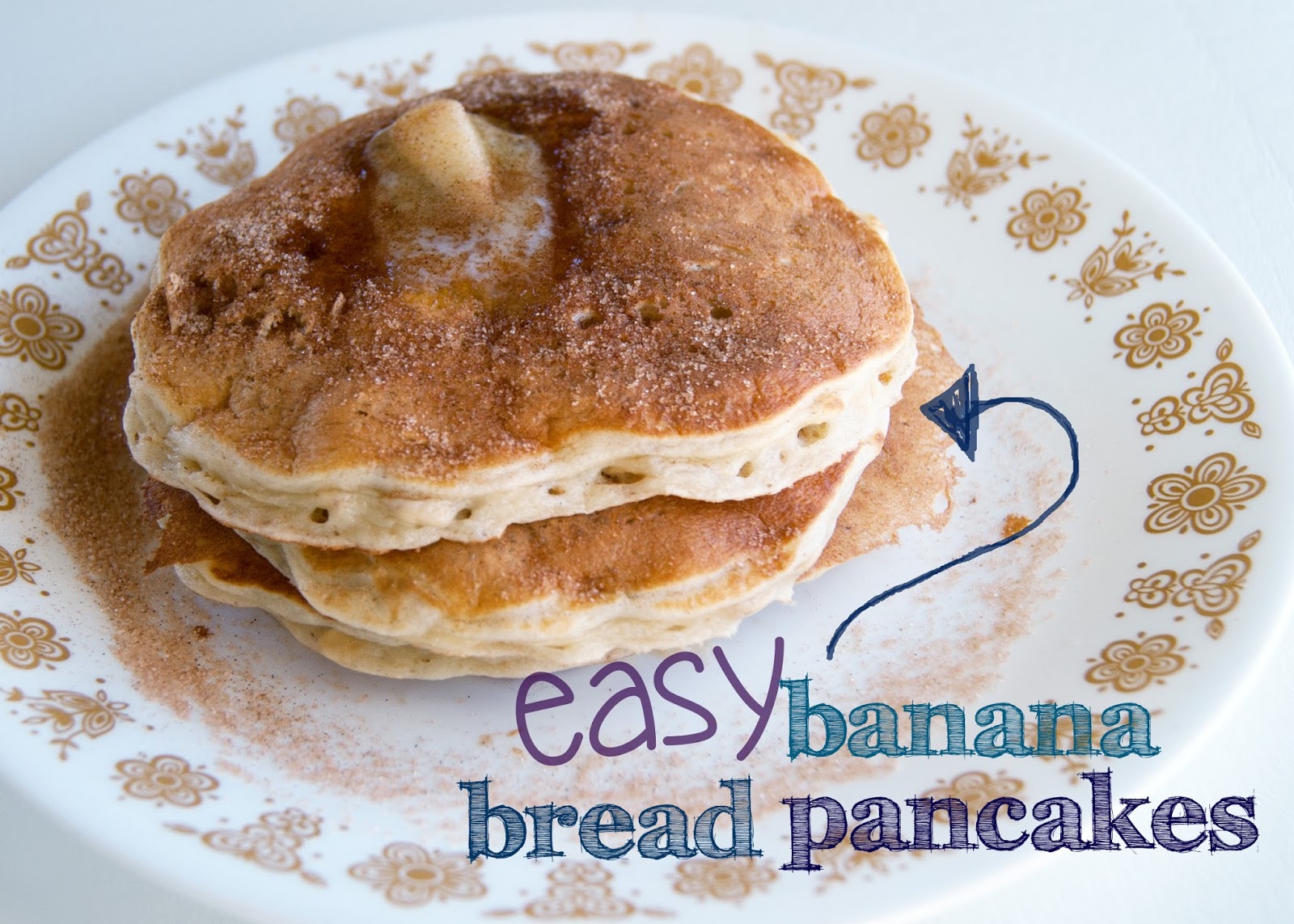 Easy Banana Bread Pancakes Averie Lane Easy Banana Bread Pancakes