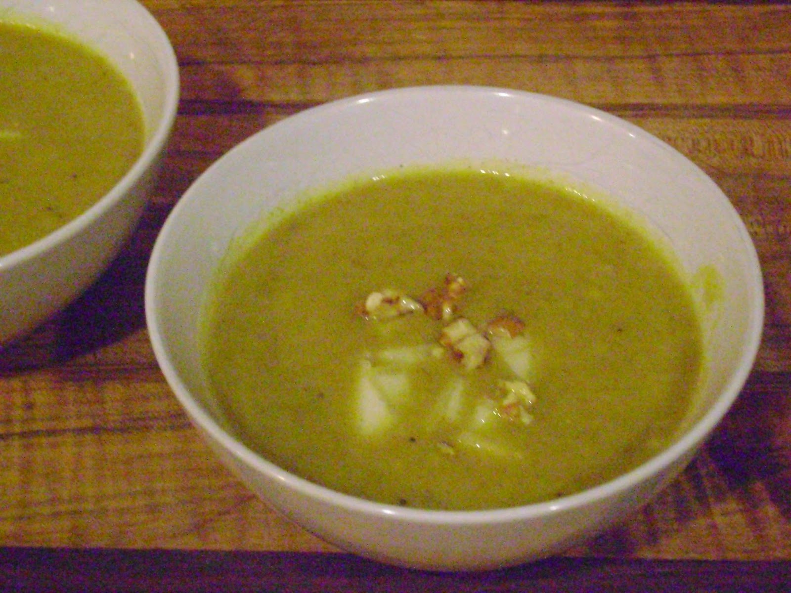 Creamy Parsnip Soup with Pear and Walnuts mysavoryspoon