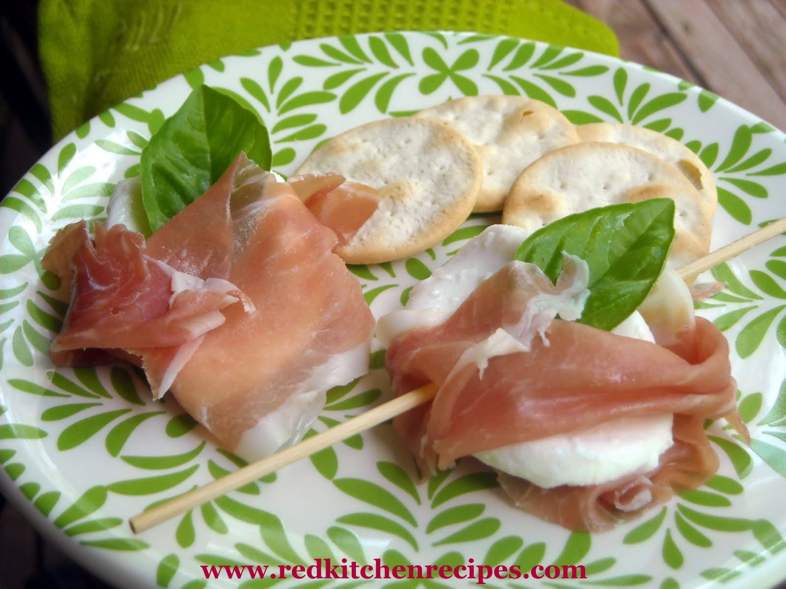 Red Kitchen Recipes Prosciutto Wrapped Mozzarella