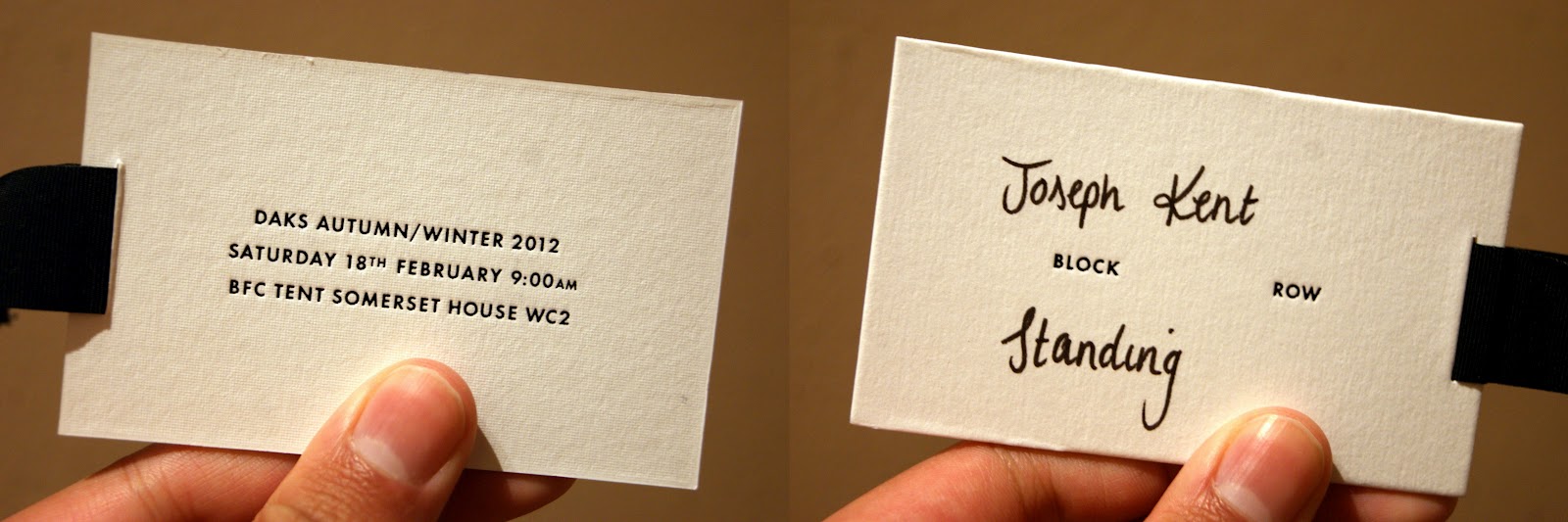 Unlimited By Jk London Fashion Week Invitations