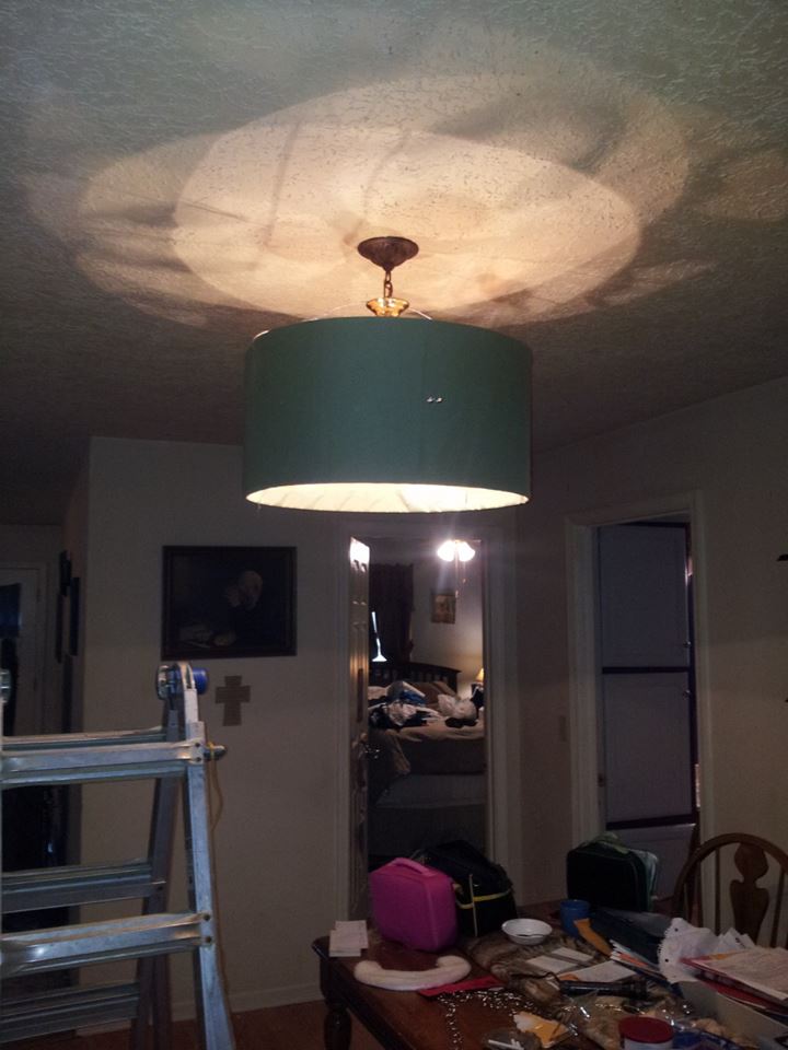 Thoughts from a Screen Homemade Drum Shade Chandelier