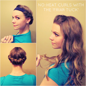 Hair Style Blog No Heat Curls With The Friar Tuck