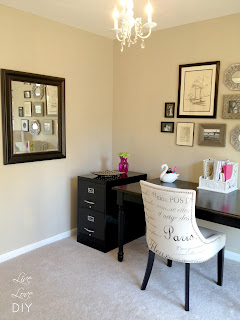 Chalkboard Paint File Cabinet | LiveLoveDIY