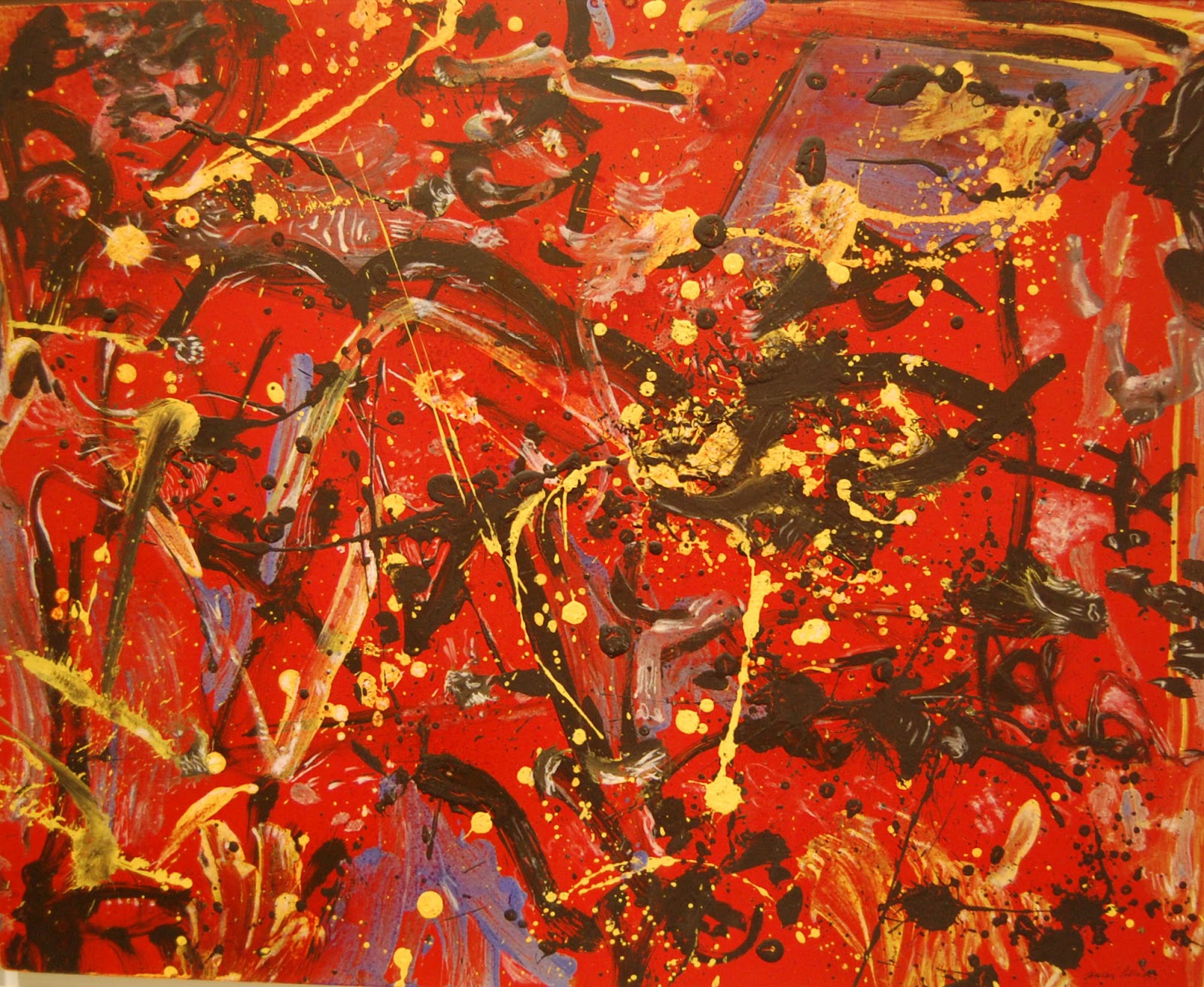 Red Composition by Jackson Pollock, 1946 Pollock paintings, Jackson