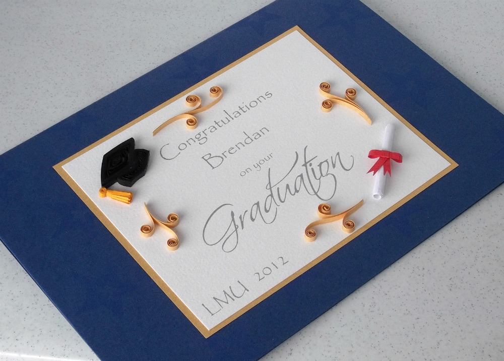 Paper Daisy Cards Quilled graduation card 2