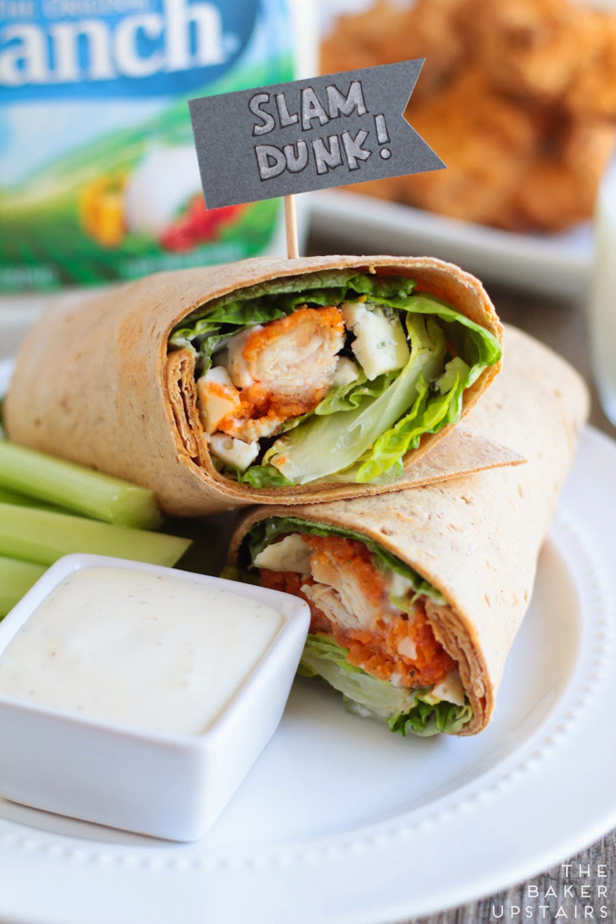 Buffalo Ranch Chicken Wraps The Baker Upstairs