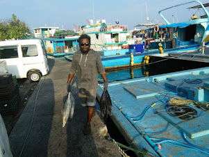 The "FISHING WHARF" of Male City .