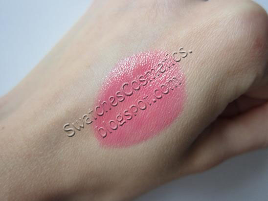  Swatches Cosmetics Свотчи Косметики Губная помада для губ Lipstick Lancome №314 Rose Candy