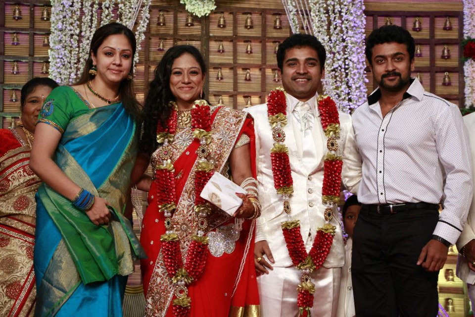 Surya And Jyothika Dance Master Shobhi Wedding Reception Stills