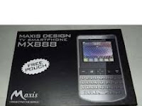 Maxis MX888: Hp Spesifikasi desain mirip Blackberry dengan Harga 350 Ribuan
