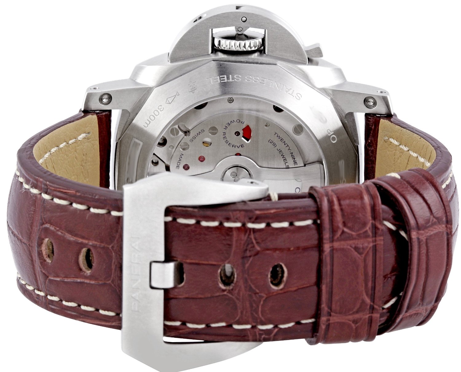 Panerai Men's PAM00320 Luminor 1950 3Days Automatic GMT Black Dial