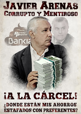 Javier Arenas, cobró sobres con dinero negro, es un mentiroso además de corrupto y delincuente