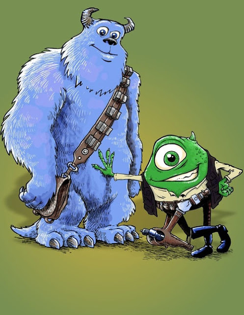 MashUp de Monstruos S.A. y Star Wars MashUp de Monstruos S.A. y Star Wars