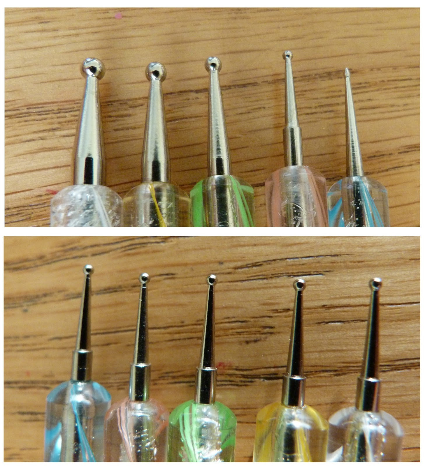 Check me out, I have nail art equipment... well, dotting tools