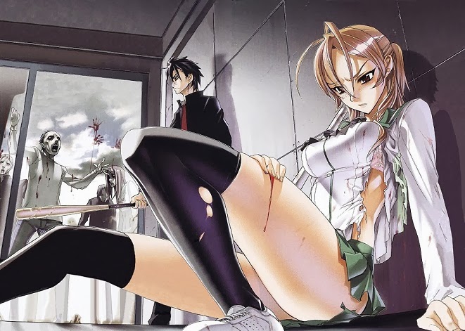 Anime and Book Messiah: Anime Review: High School of the Dead