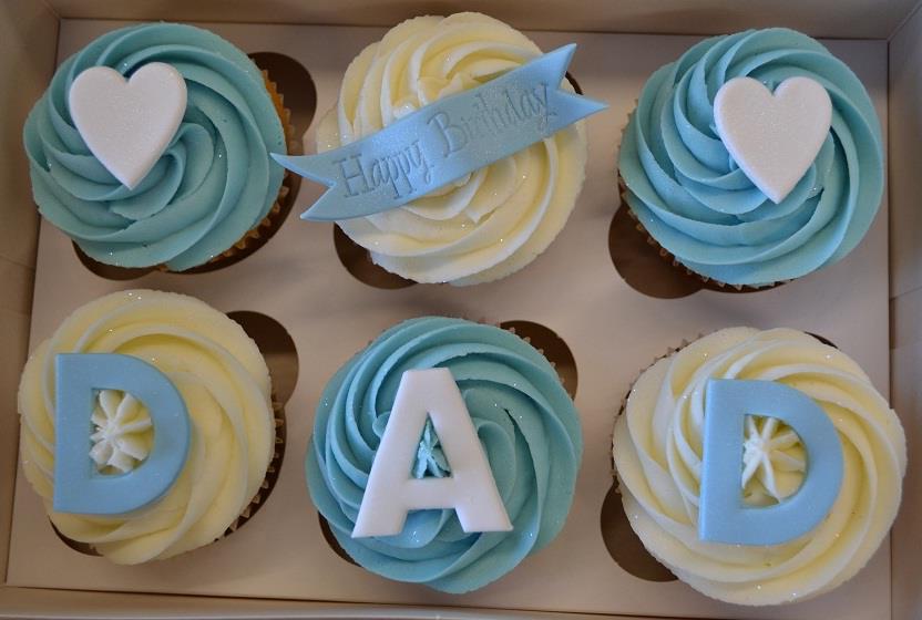 Little Paper Cakes Happy Birthday Dad Cupcake Gift Box Little Paper Cakes Happy Birthday Dad Cupcake Gift Box
