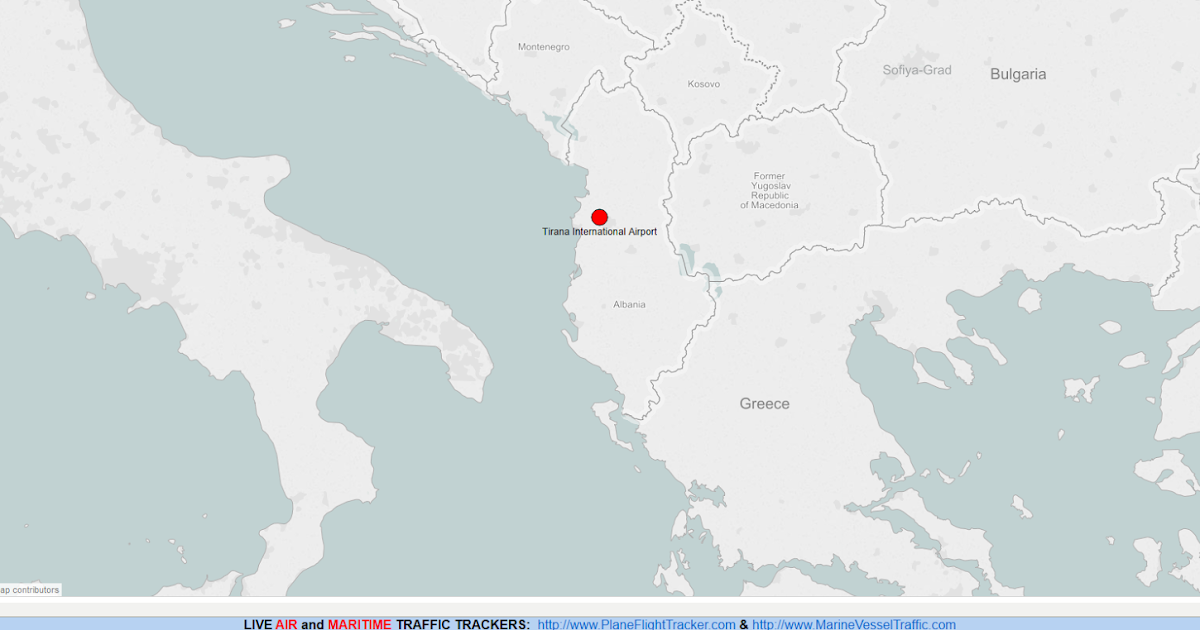 ALBANIA AIRPORTS MAP Plane Flight Tracker