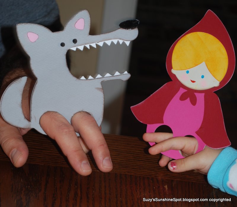 Suzy's Sunshine Spot Little Red Riding Hood Finger Puppets!