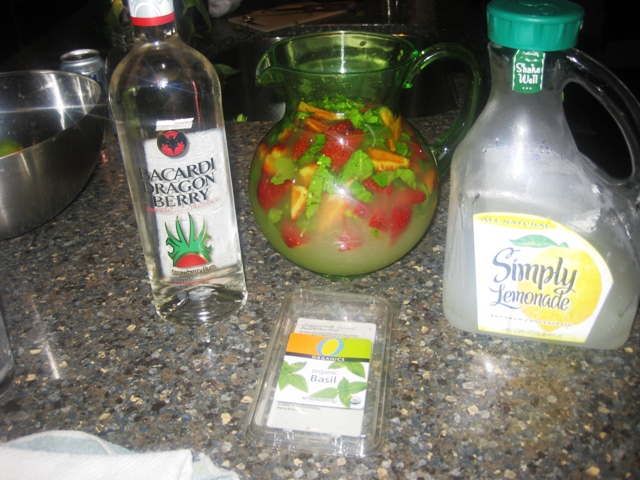 strawberry basil lemonade