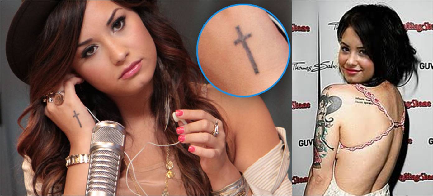 Celebrity Tattoos Demi Lovato.