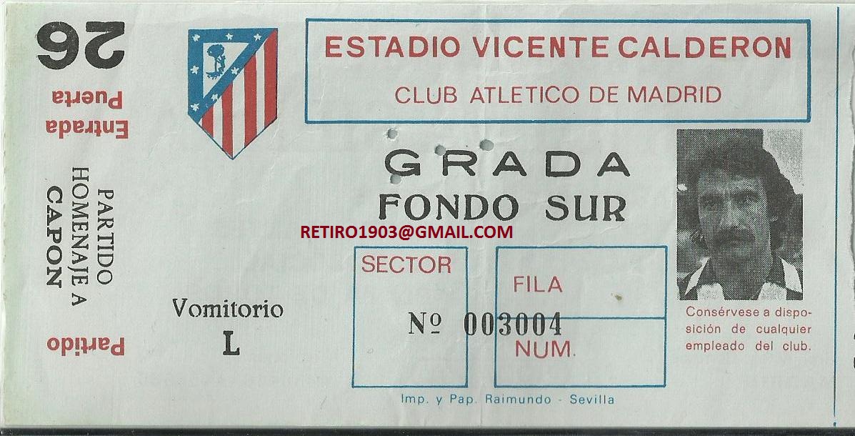 Colección Entradas Atlético de Madrid