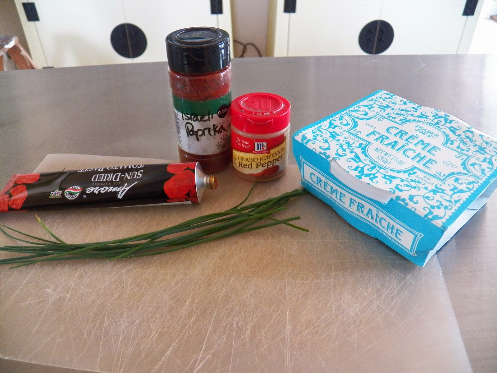 Creme Fraiche Dip with Sun Dried Tomato Paste Sid's Sea Palm Cooking