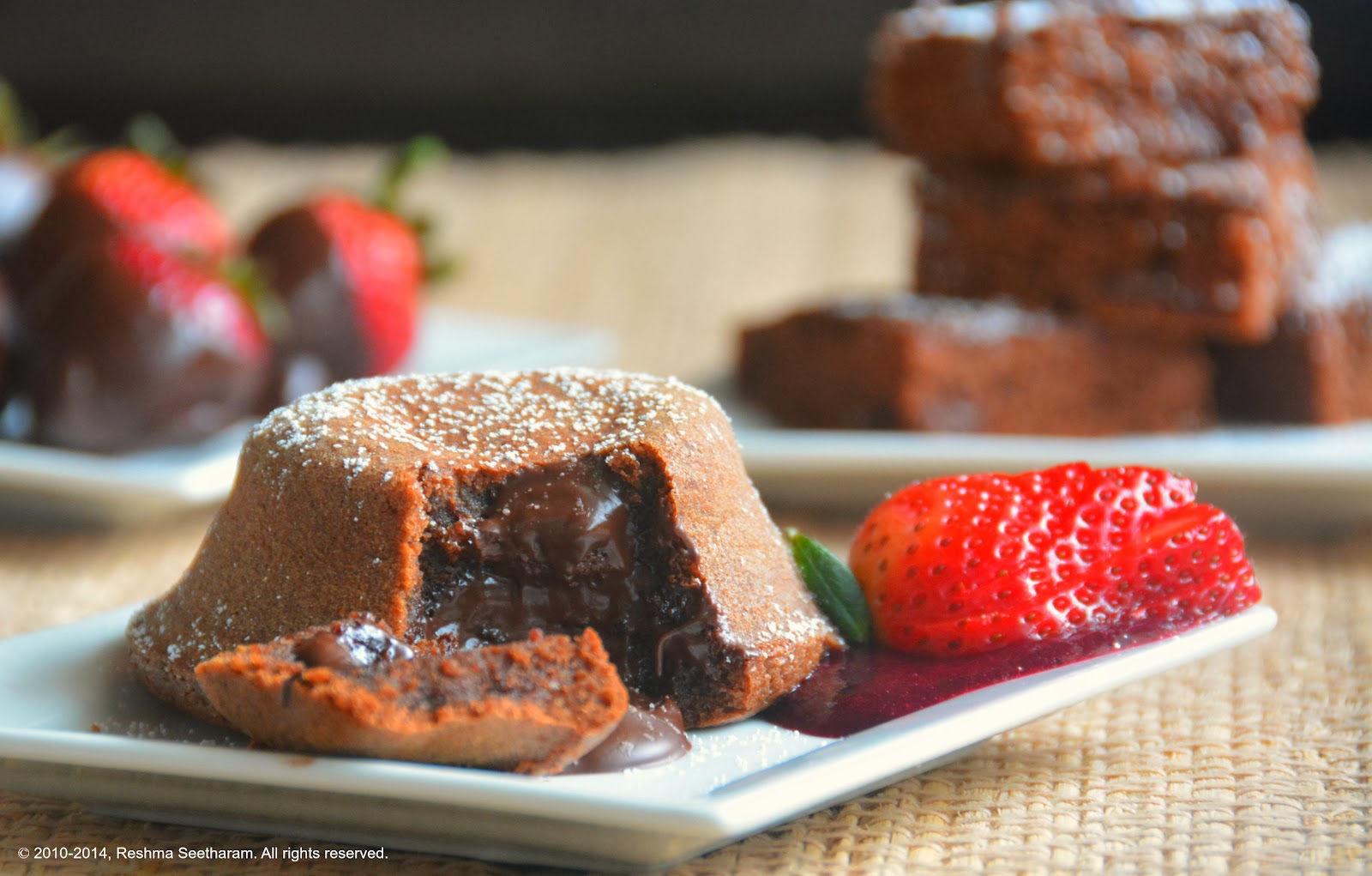 Molten lava cake