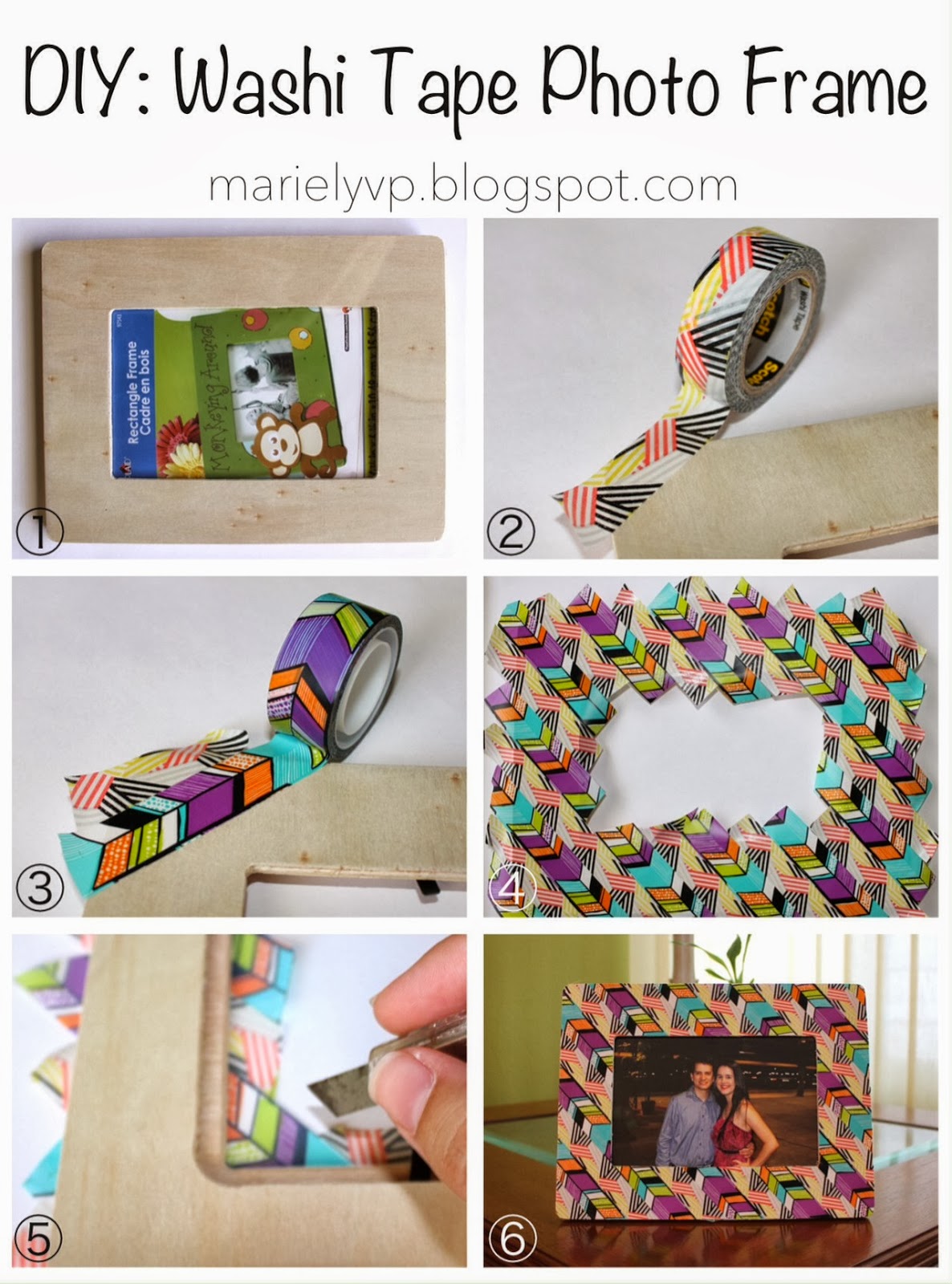 Unique Washi Tape Picture Frame New Decorating Ideas