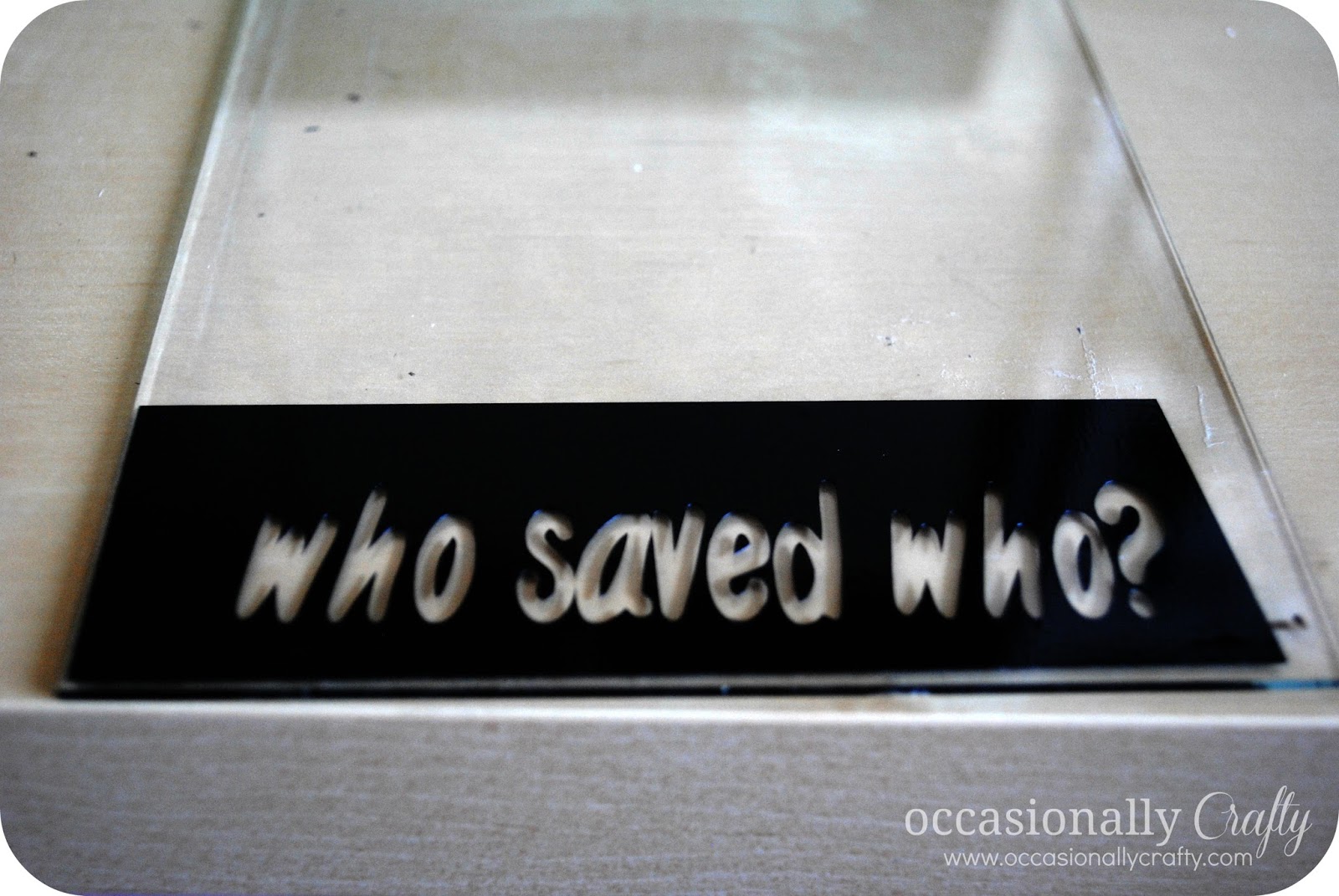 Etched Glass Frame A Boy and His Dog Occasionally Crafty Etched