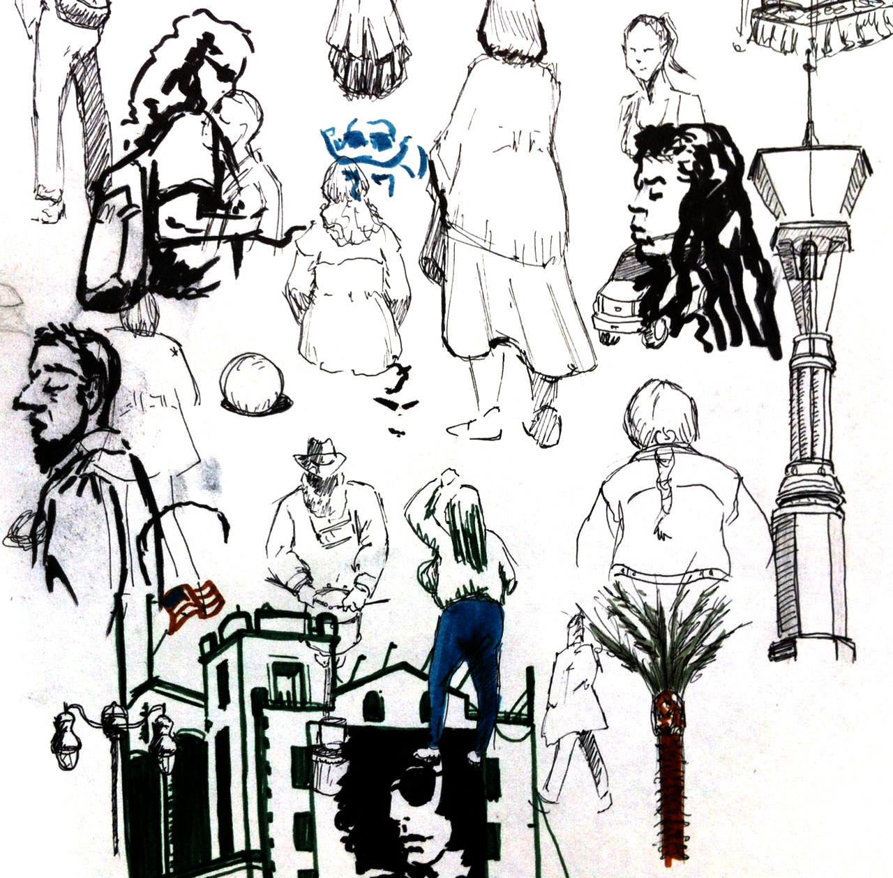 Architectural Sketch People