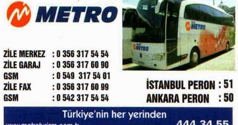 Zile Firma Rehberi Zile Metro Turizm