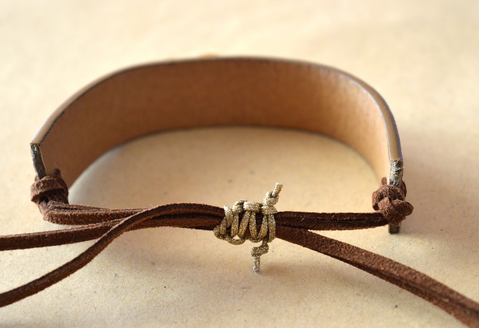 Leather cuff bracelets DIY! happy girly crafty