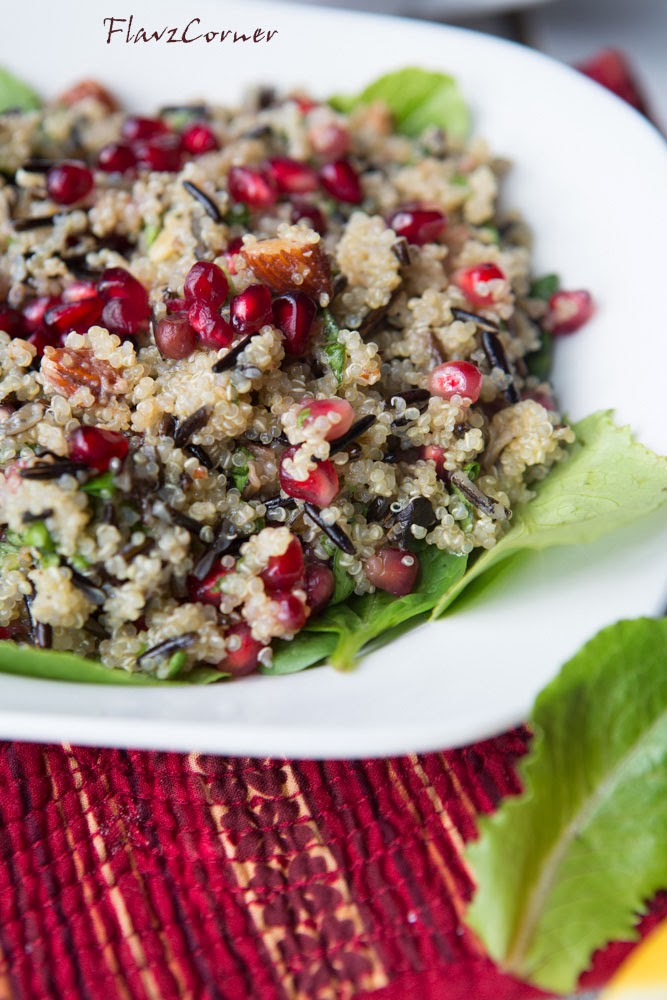 Quinoa, Wild Rice Salad With Pomegranate