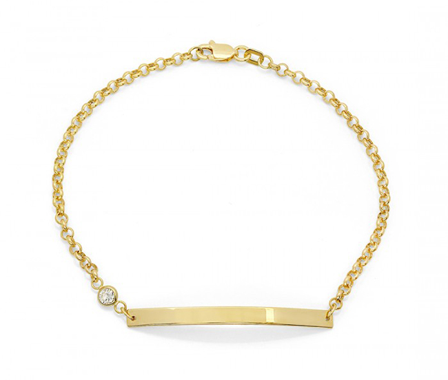 Valentine's Day Gift Ideas: Gold ID Bracelet