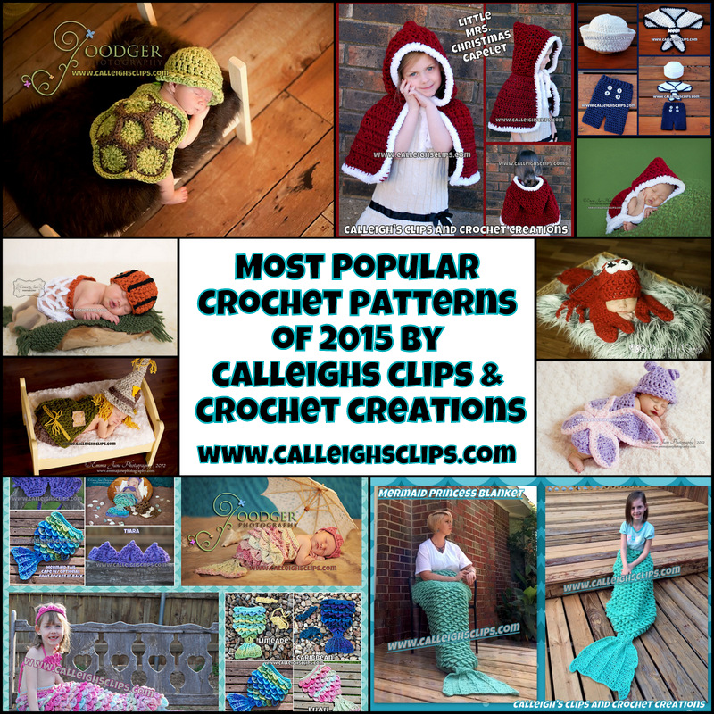 Calleigh's Clips & Crochet Creations Best Selling Crochet Patterns of 2015