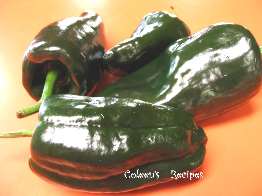 Coleen's Recipes ROASTED GREEN CHILI PEPPERS